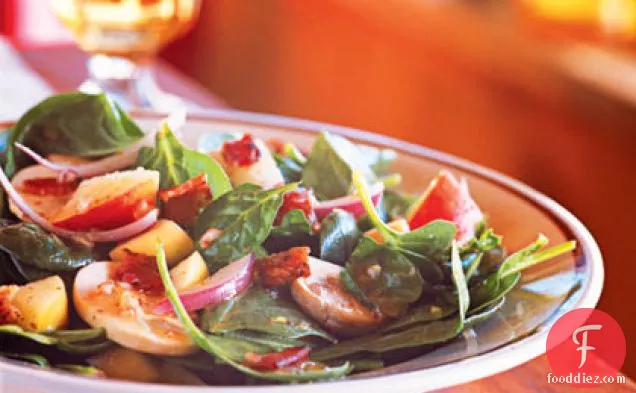 Spinach Salad with Maple-Dijon Vinaigrette