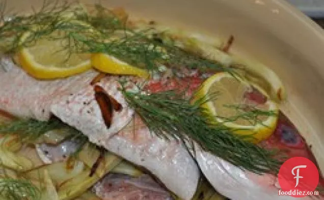 Red Snapper with Fennel and Garlic