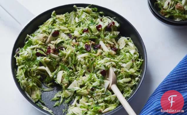 Crunchy Sweet Brussels Sprout Salad
