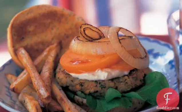 Red-Lentil Burgers with Aioli