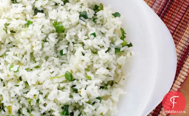 Scallion Cilantro Rice With Habaneros And Lime
