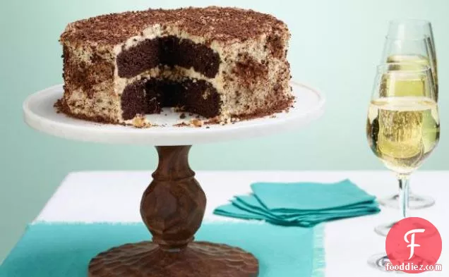 Hazelnut Crunch Cake with Mascarpone and Chocolate