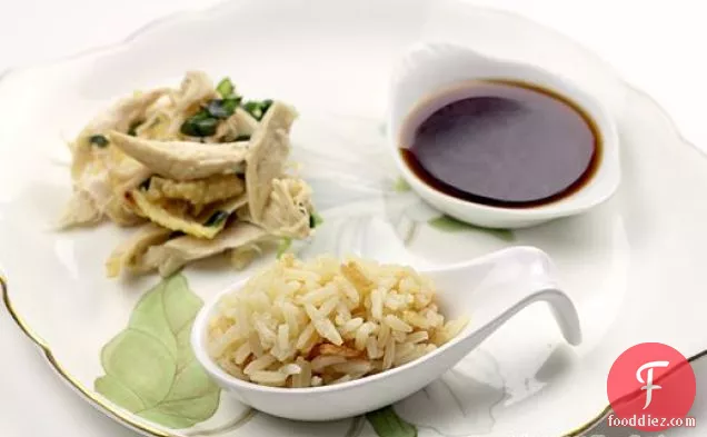 Vietnamese Chicken Rice With Ginger Fish Sauce