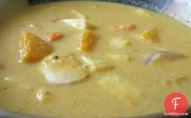 शीतकालीन जड़ सब्जी का सूप