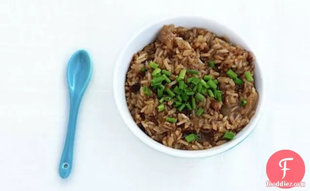 Bacon Brown Rice Risotto