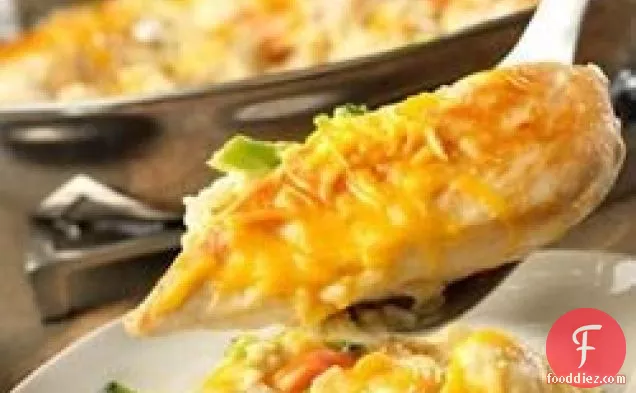 Skillet Cheesy Chicken and Rice