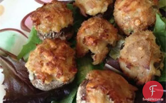 टूना भरवां मशरूम