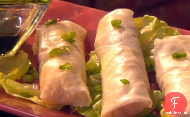 Chicken and Vegetable Spring Rolls