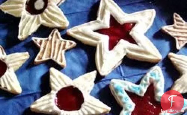 Raspberry Star Cookies