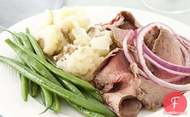 Flank Steak With Mashed Potatoes