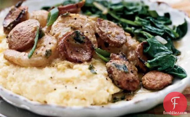 Lowcountry Shrimp and Grits with Vidalia Mustard Greens