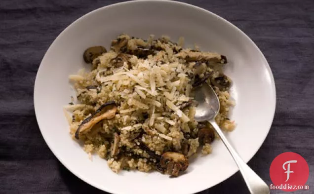 Quinoa Risotto With Mushrooms And Thyme