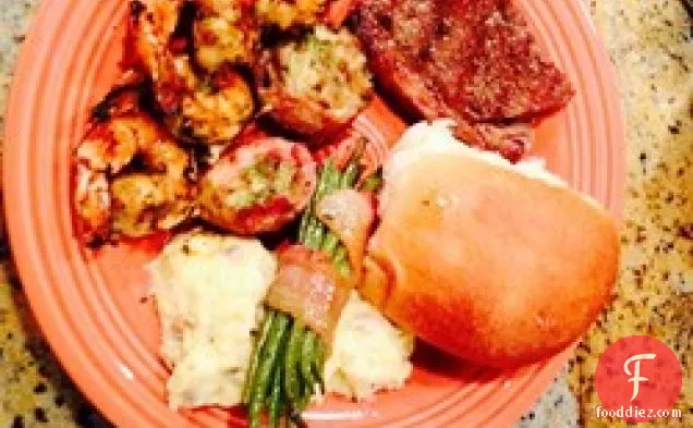 मसालेदार नारियल और चूना ग्रील्ड झींगा