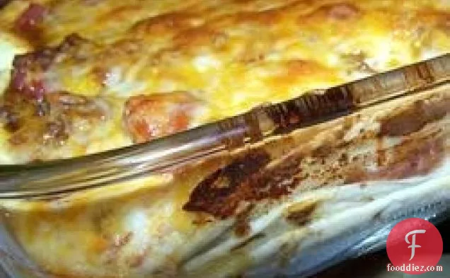Smothered Mexican Lasagna