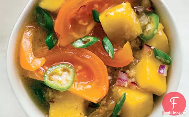 Fire and Fruit Yellow Tomato Salsa