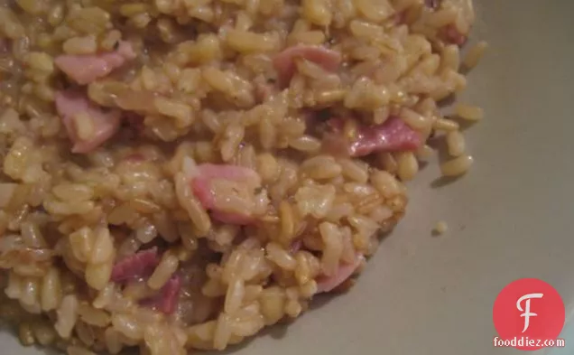 Ham And Cheese Risotto