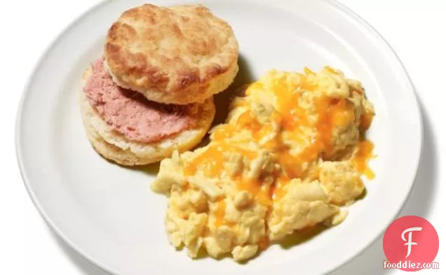 Perfect Scrambled Eggs With Biscuits