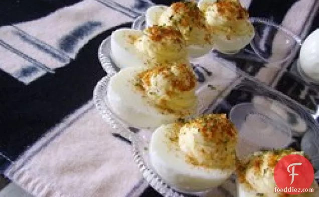 Creamy Cajun Deviled Eggs