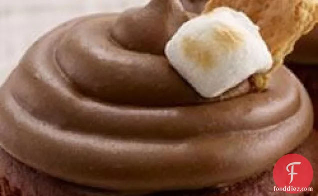 चॉकलेट Marshmallow S ' more Cupcakes