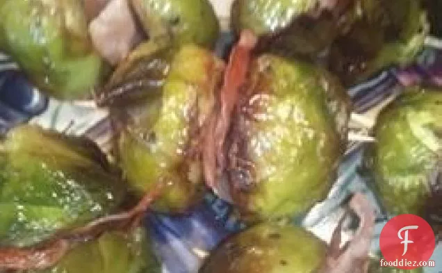 भुना हुआ ब्रसेल्स स्प्राउट्स और Prosciutto Poppers