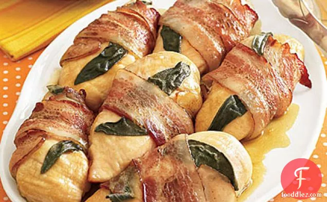 Bacon-and-Sage-Wrapped Chicken Breasts
