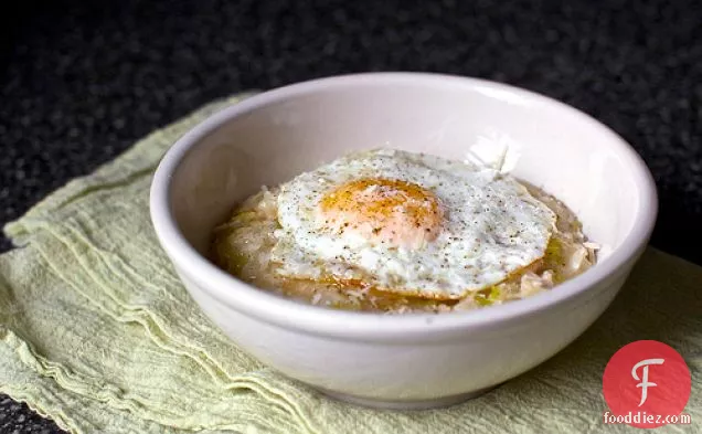 Bacon, Egg And Leek Risotto