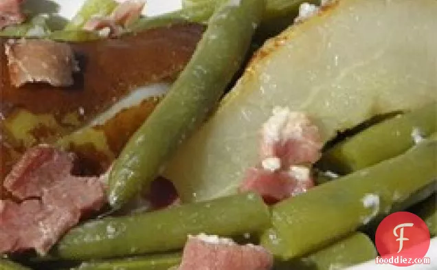 Green Beans and Pears with Bacon