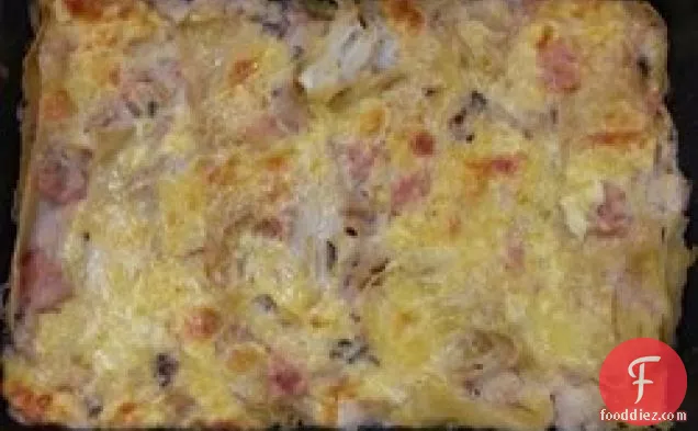 समुद्री भोजन Lasagne