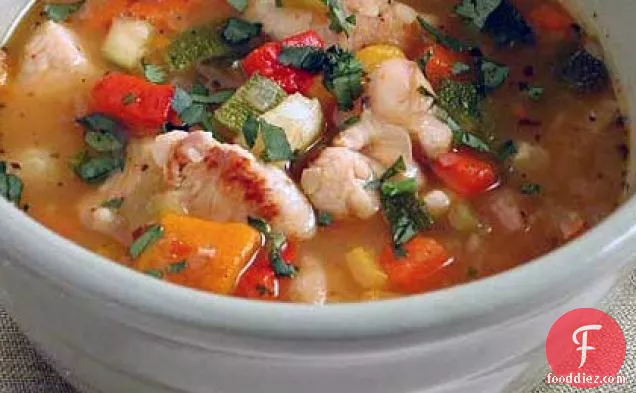 Chicken Stew with Sweet Peppers