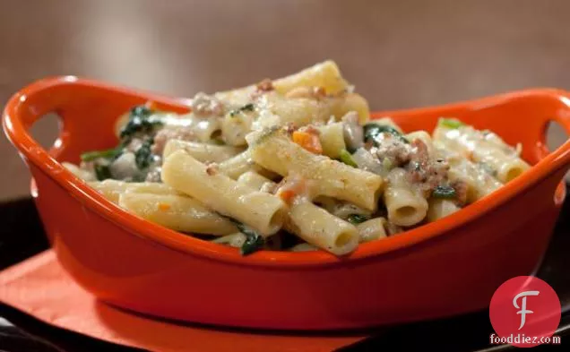 Baked Ziti with Spinach and Veal