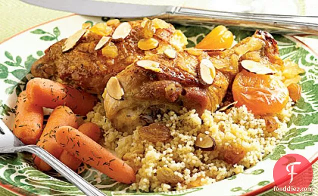 Pan-Braised Chicken with Apricots