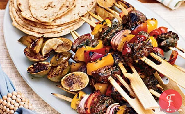 Grilled Beef Skewers with Moroccan Spices