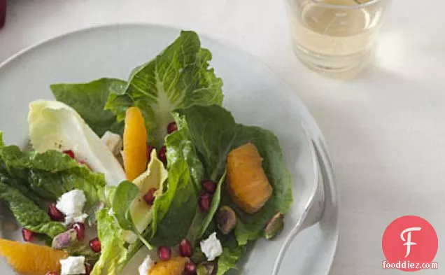 Winter Salad with Pomegranate, Clementine, and Goat Cheese