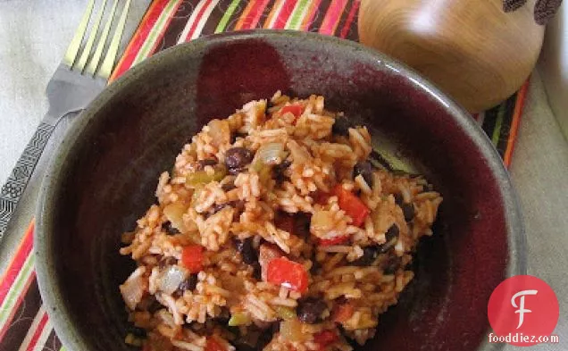 Red Rice With Black Beans And Sausage
