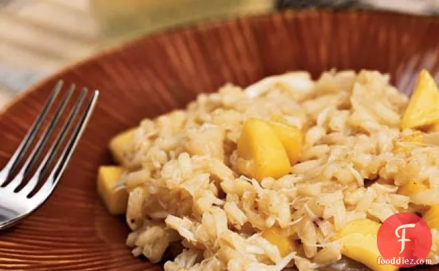 Crab and Coconut Risotto with Mango