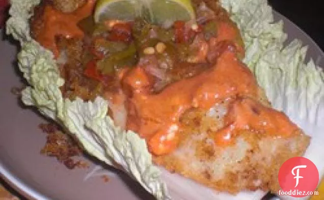 Fish Taco Cabbage Wraps
