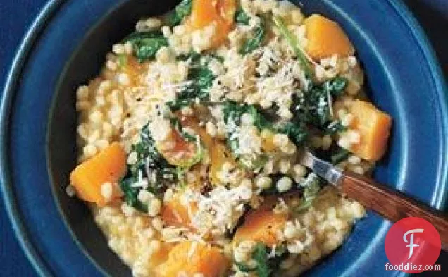 Baked Barley Risotto With Butternut Squash