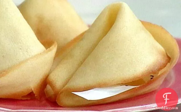 Great Big Fortune Cookies with Pomegranate Granita