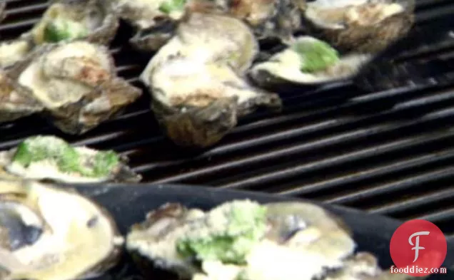 Baked Spinach Butter Oysters