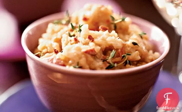 Caramelized-Onion Risotto with Bacon