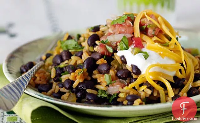 Speedy Black Beans and Mexican Rice