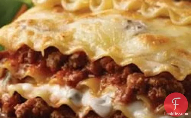 बीफ और मशरूम Lasagna