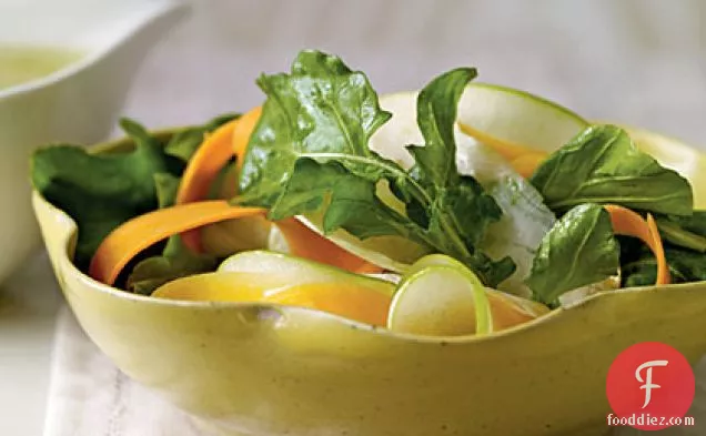Shaved Fall Vegetable Salad with Cider Vinaigrette