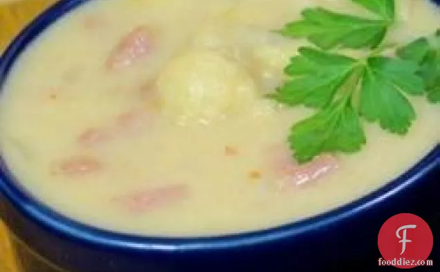 Southwestern Cauliflower and Ham Soup