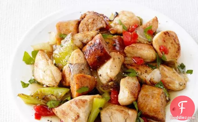 Chicken, Sausage and Peppers