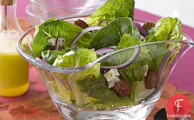 Romaine, Blue Cheese and Spiced-Pecan Salad