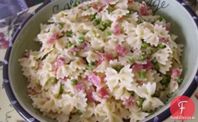 Pasta with Salami and Peas