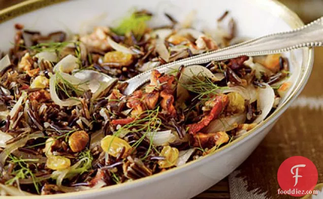Wild Rice with Bacon and Fennel