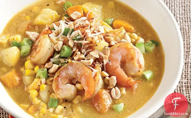 Curried Shrimp-and-Corn Chowder
