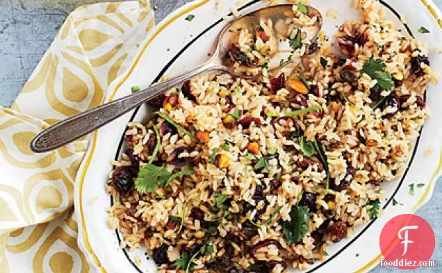 Mixed Rice Pilaf with Dried Fruit and Nuts
